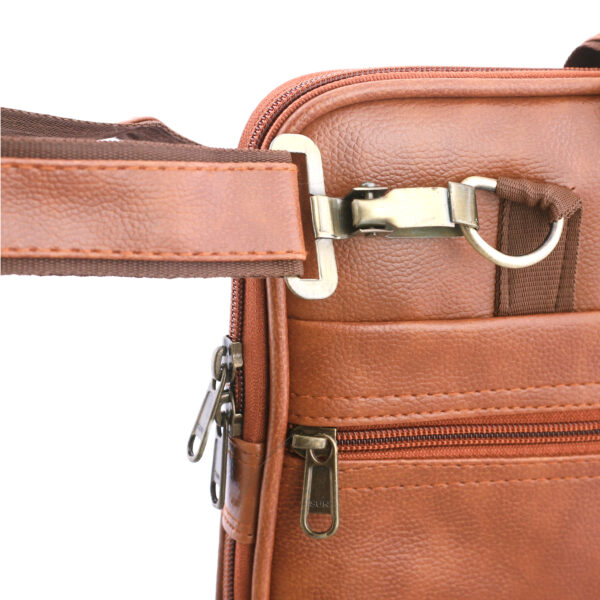 Men & Women Tan Messenger Bag - Image 2