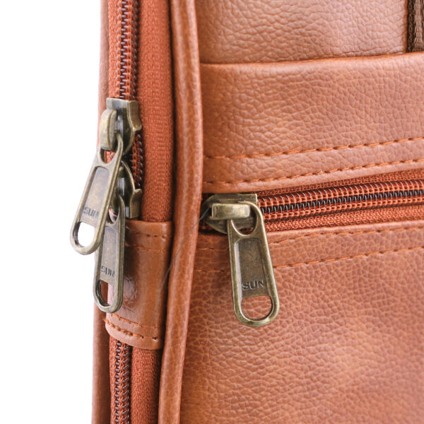 Men & Women Tan Messenger Bag - Image 3