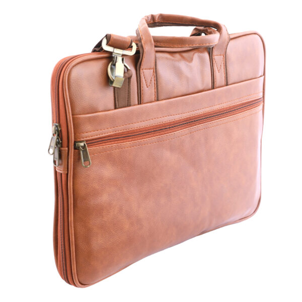 Men & Women Tan Messenger Bag - Image 4